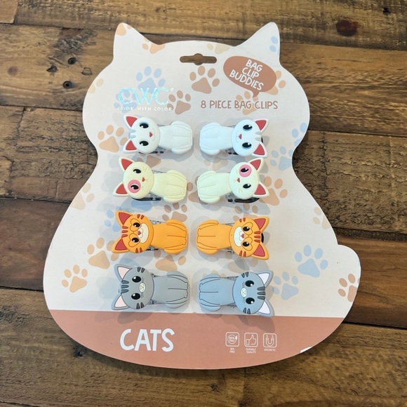 CWC Cat Bag Clips 8 piece - Picture 3 of 6
